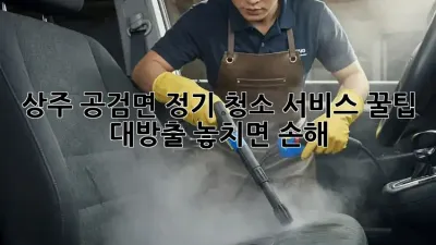 상주 공검면🏡 정기 청소 서비스 꿀팁 대방출! 놓치면 손해😭